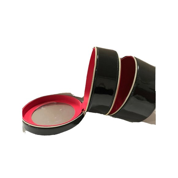 Lancome Leather Makeup Organizer 3 tier With Zipper and Makeup Case and Eyecream - Picture 4 of 9